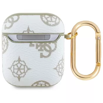 Guess GUA2PG4GPH AirPods 1/2 -kotelo valkoinen 4G Hook