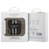 Guess GUA2P4RPSK AirPods 1/2 -kotelo musta 4G Printed Stripes Charm