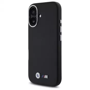 BMW BMHCP16S23PMWK iPhone 16 6,1 inch musta hardcase M Smooth Full Wrapped Metal