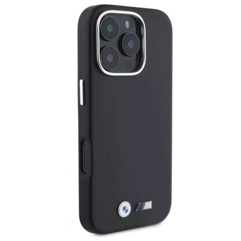BMW M Smooth Full Wrapped Metal hardcase Apple iPhone 16 Pro - musta