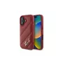 Karl Lagerfeld Quilted Signature -kotelo iPhone 16, punainen