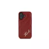 Karl Lagerfeld Quilted Signature -kotelo iPhone 16, punainen
