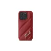 Karl Lagerfeld Quilted Signature -kotelo Apple iPhone 16 Pro (punainen)