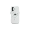 Karl Lagerfeld KLHMP16MHLSCHH hardcase IML Metal Choupette Head MagSafe iPhone 16 Plus 6.7 valkoinen