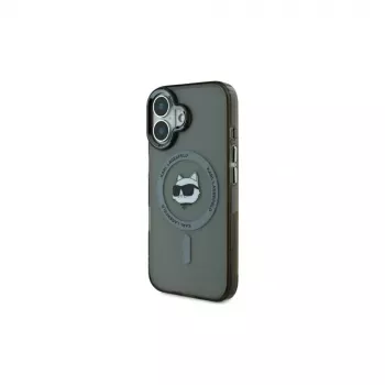 Karl Lagerfeld KLHMP16MHLSCHK iPhone Plus 6,7 musta hardcase IML Metal Choupette Head MagSafe