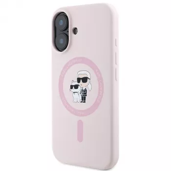 Karl Lagerfeld KLHMP16SSCMKCRHP Hardcase silikoni MagSafe -kuori Apple iPhone 16 6,1