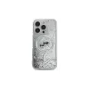 Karl Lagerfeld Liquid Glitter Karl & Choupette Head MagSafe -kuori Apple iPhone 16 Pro