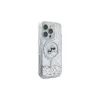 Karl Lagerfeld Liquid Glitter Karl & Choupette Head MagSafe -kuori Apple iPhone 16 Pro