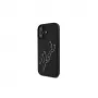 Karl Lagerfeld 3D Rubber Bicolor Signature -kuori iPhone 16 (musta)