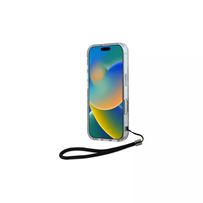 Karl Lagerfeld Zebra With Cord -kuori Apple iPhone 16 - violetti