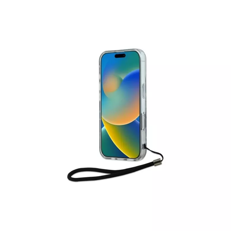 Karl Lagerfeld Zebra With Cord -kuori iPhone 16 Plus (violetti)