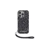 Karl Lagerfeld Zebra With Cord -kuori iPhone 16 Pro, violetti