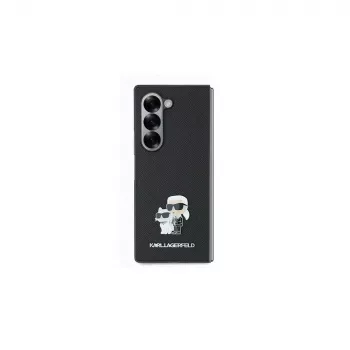 Karl Lagerfeld KLHCZFD6SAPKCNPK Saffiano Metal Pin kova kuori Samsung Galaxy Z Fold6 (F956) - musta