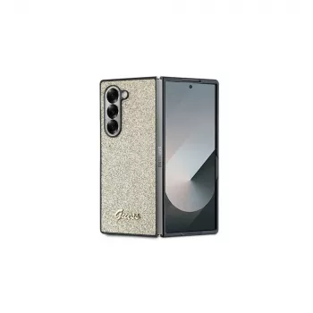 Guess Glitter Script puhelinkotelo Samsung Galaxy Z Fold6 -malliin - kulta