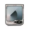 DKNY DKHCZF6PCPTSSP suojakotelo Samsung Galaxy Z Flip 6 -malliin - pinkki ruutukuvio raidoilla