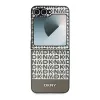 DKNY DKHCZF6PSOSPW suojakotelo Samsung Galaxy Z Flip 6 / Z Flip7 FE -malliin - ruskea Repeat Pattern Bottom Stripe