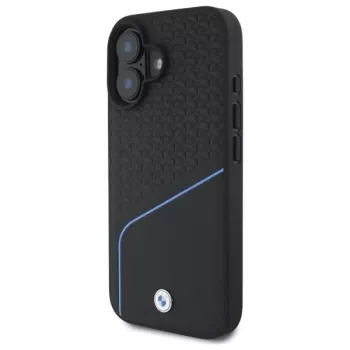 BMW Sign Leather Textured And Line MagSafe -kova kotelo Apple iPhone 16 6,1