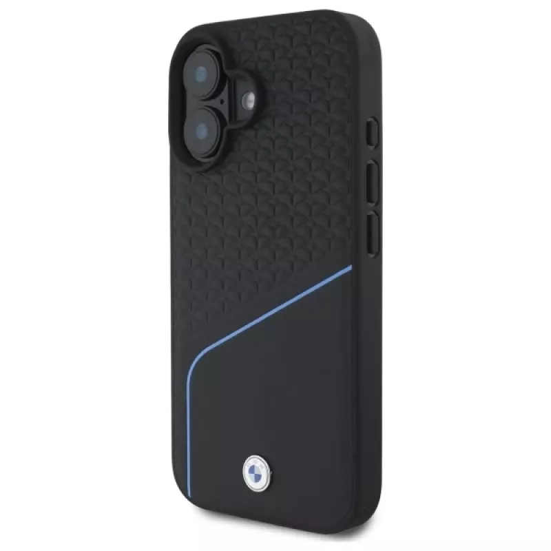 BMW Sign Leather Textured And Line MagSafe -kova kotelo Apple iPhone 16 6,1