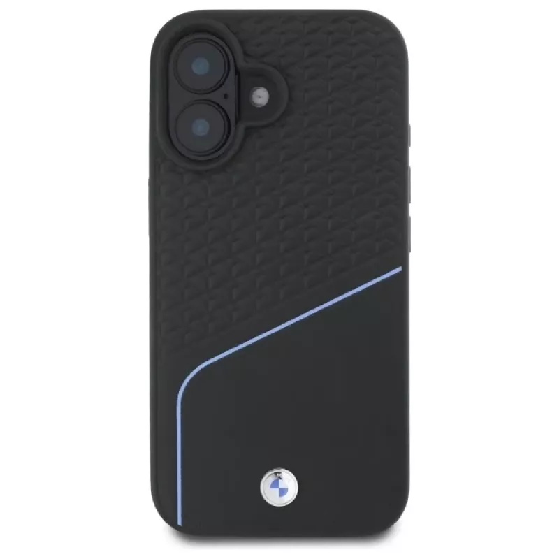 BMW Sign Leather Textured And Line MagSafe -kova kotelo Apple iPhone 16 6,1