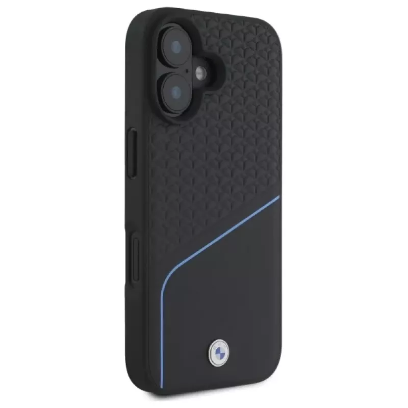 BMW Sign Leather Textured And Line MagSafe -kova kotelo Apple iPhone 16 6,1