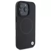 BMW Sign Leather Half Textured -kova kotelo Circle MagSafe -toiminnolla Apple iPhone 16 Pro Max 6,9