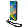 BMW Signature Leather Wordmark Cord -kova kotelo Apple iPhone 16 Pro 6,3