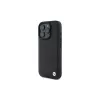 BMW Sign Leather Crossing Lines Pattern -kova kotelo Apple iPhone 16 Pro 6,3