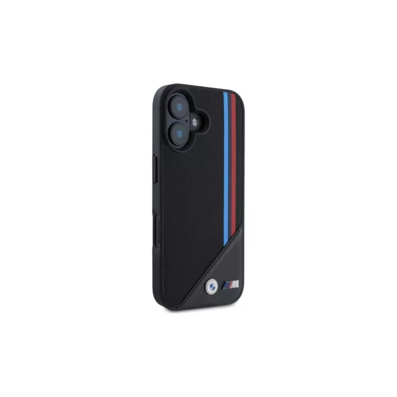BMW M Meshed Tricolor Stripes MagSafe -kova kotelo iPhone 16 6,1