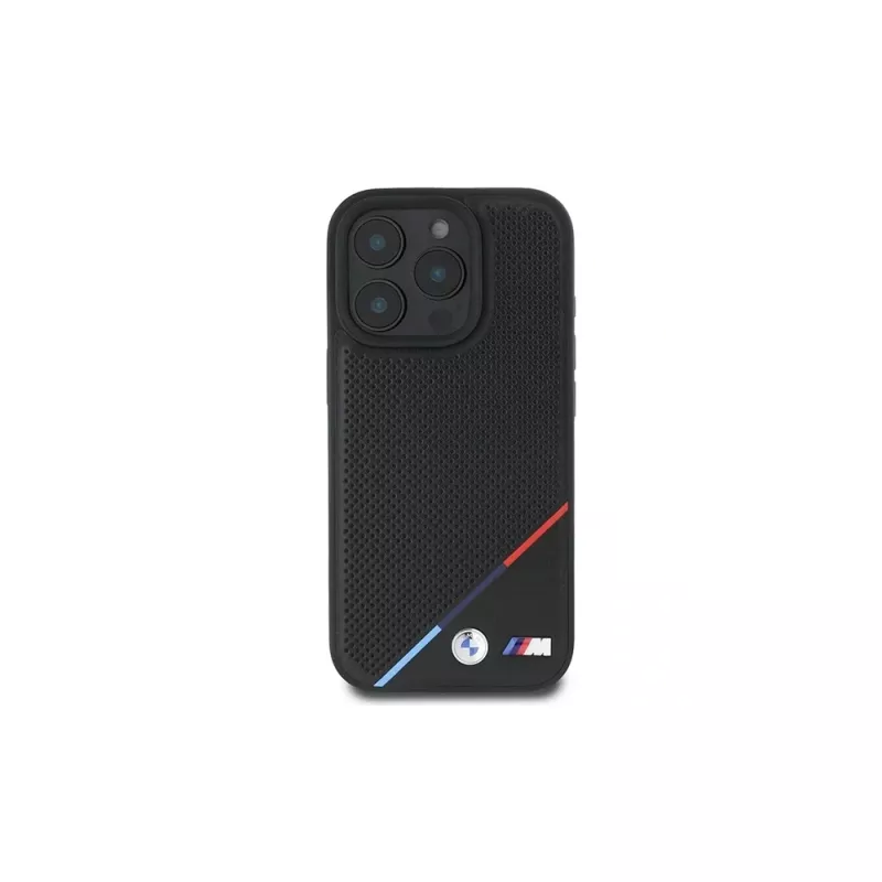 BMW M Perforated Tricolor Line -kova kotelo iPhone 16 Pro 6,3