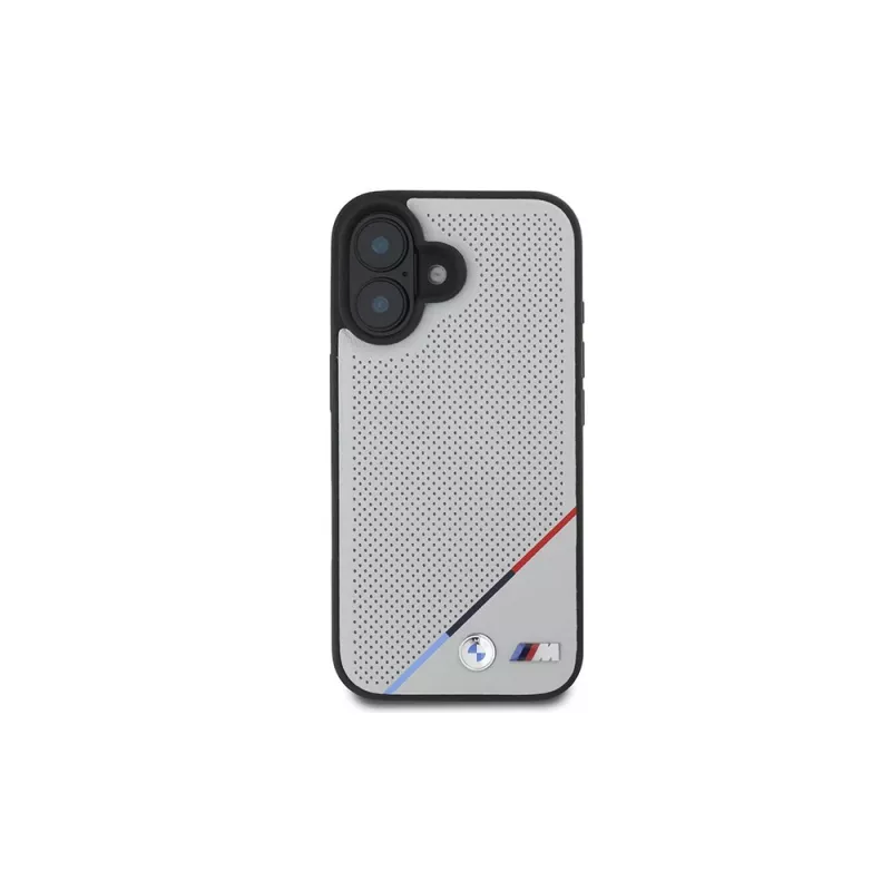 BMW M Perforated Tricolor Line MagSafe -kova kotelo Apple iPhone 16 6,1