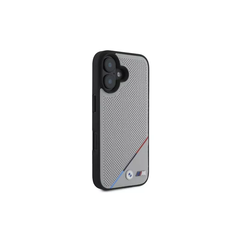 BMW M Perforated Tricolor Line MagSafe -kova kotelo Apple iPhone 16 6,1