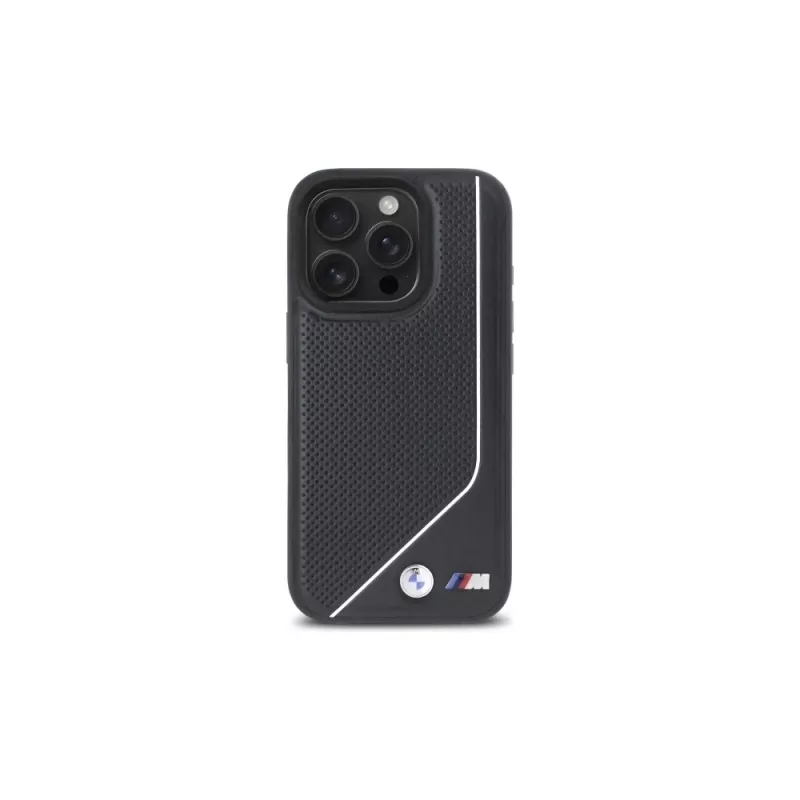 BMW M Perforated Twisted Line MagSafe -kova kotelo iPhone 16 Pro (6,3