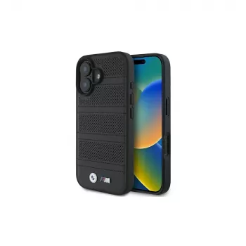 BMW M Collection Perforated and Stitched Line Hard Case iPhone 16 6,1