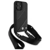 BMW BMHCP16M23PSCCK iPhone 16 Plus 6,7 musta kova kotelo M Edition Carbon Stripe & Strap