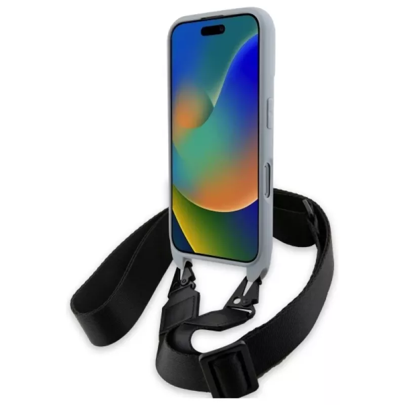 BMW M Edition Carbon Stripe & Strap -kova kotelo iPhone 16 Pro Max 6,9