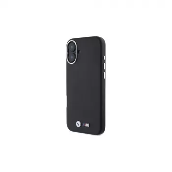 BMW M Collection Smooth Full Wrapped Metal MagSafe -kova kotelo Apple iPhone 16 - musta