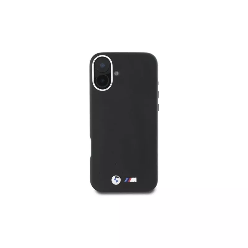 BMW M Collection Smooth Full Wrapped Metal MagSafe -kova kotelo Apple iPhone 16 - musta