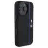 BMW BMHMP16L23SHEB iPhone 16 Pro Hard Case silikoni Hexagon Blue Line MagSafe musta