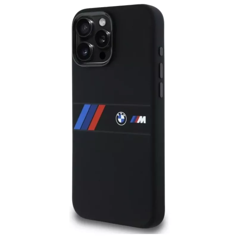 BMW M Collection silikoninen kova kotelo keskiraidalla MagSafe Apple iPhone 16 Pro Max 6,9
