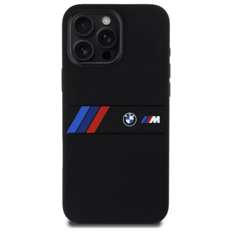 BMW M Collection silikoninen kova kotelo keskiraidalla MagSafe Apple iPhone 16 Pro Max 6,9