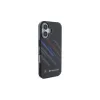 BMW BMHCP16M23HTRAK kova kotelo iPhone 16 Plus 6,7 inch musta Motorsport IML Random Stripes