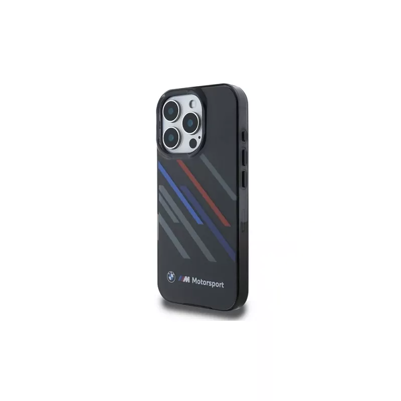 BMW Motorsport IML Random Stripes kova kotelo Apple iPhone 16 Pro 6,3