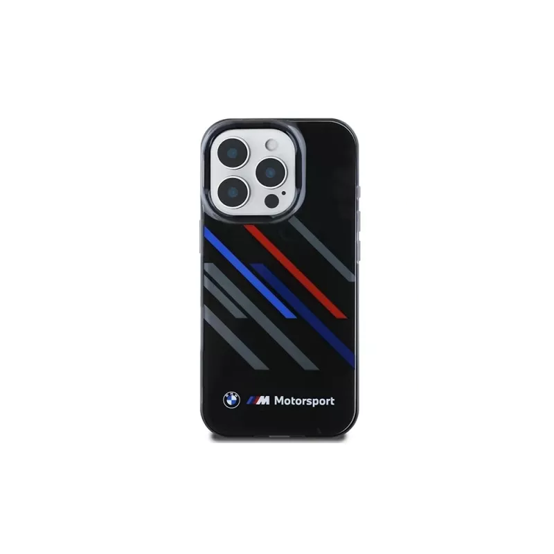 BMW Motorsport IML Random Stripes kova kotelo Apple iPhone 16 Pro 6,3