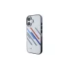 BMW BMHCP16S23HTRAG kova kotelo Apple iPhone 16 6,1 inch harmaa Motorsport IML Random Stripes