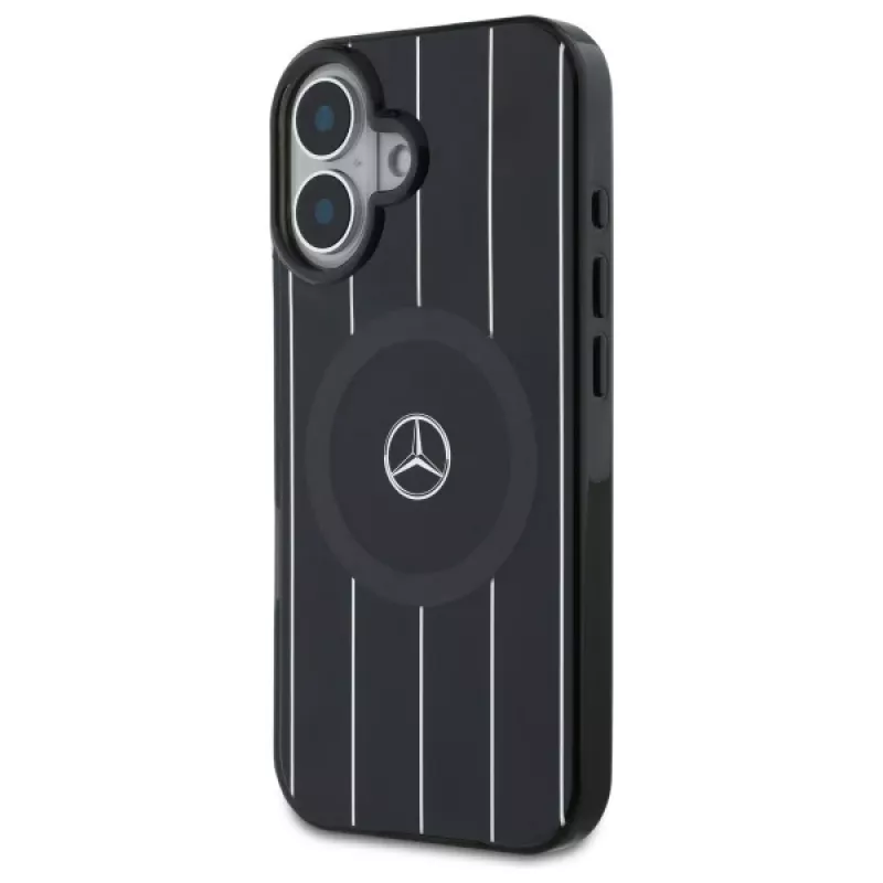Mercedes-Benz MEHMP16S23HRSK Double Layer Crossed Lines kova kotelo iPhone 16 6,1