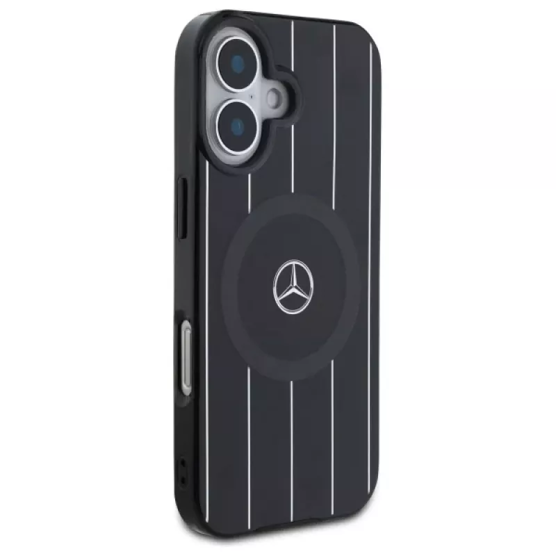 Mercedes-Benz MEHMP16S23HRSK Double Layer Crossed Lines kova kotelo iPhone 16 6,1