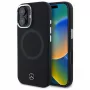 Mercedes-Benz MEHMP16S23SUTTK iPhone 16 6,1 inch musta silikonikotelo tonal-logolla ja MagSafe