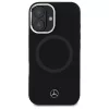 Mercedes-Benz MEHMP16S23SUTTK iPhone 16 6,1 inch musta silikonikotelo tonal-logolla ja MagSafe