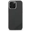 Mercedes-Benz iPhone 16 Pro 6,3 inch silikoninen kova kotelo tonal-logolla ja puukuviolla, MagSafe - musta
