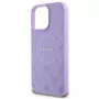 Guess GUHMP16XPSAPSMEU iPhone 16 Pro Max 6,9 inch violetti kova kotelo Saffiano Peony Classic Logo MagSafe